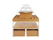 Modern Style Food Store Shelving Shop Display Tables 1000*1000*1350mm