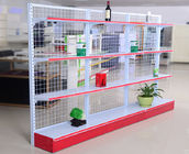 Chain Store Supermarket Display Shelving Wire Mesh Storage Shelves Light Duty