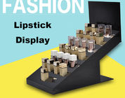 High End Retail Cosmetic Display Cases Lipstick Display Stand Eco Friendly Material