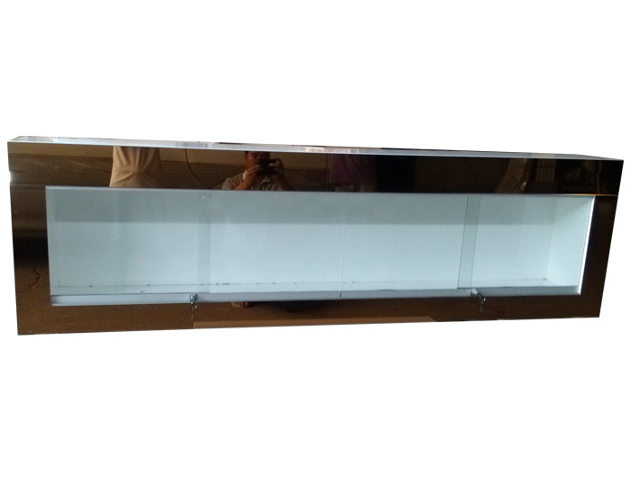 Wall Mounted Jewelry Display Case Showcases With Wall Mounted Jewelry Display Case Showcases With Golden Mirror Surface
