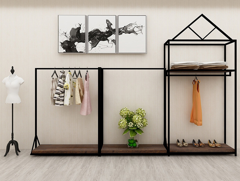 Professional Retail Clothing Display Units Steel Shelves For Women Store Professional Retail Clothing Display Units Steel Shelves For Women Store