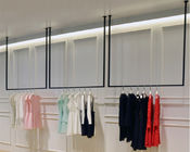 Simple Design Hanging Clothes Display Rack / Retail Clothing Racks 3 Meters Height