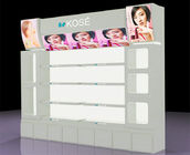 Retail Makeup Display Stand , Cosmetic Display Counter For Exhibition