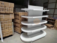U-shape small volume and large storage capacity super market rack multi-layer arc-shaped grocery display rack