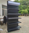 Black telescopic layer shelf cigarette display shelf with light box hospital and pharmacy medicin storage shelves