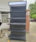 Black telescopic layer shelf cigarette display shelf with light box hospital and pharmacy medicin storage shelves