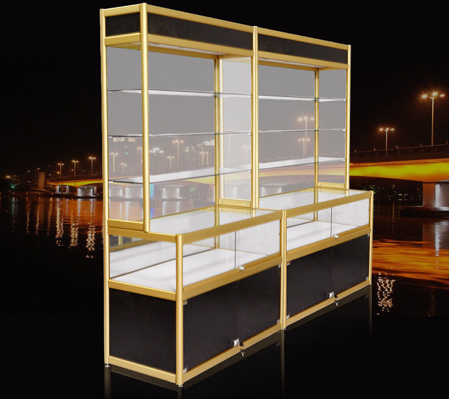 High Titanium Alloy Pharmacy Display Cabinet / Metal Pharmacy Cabinet