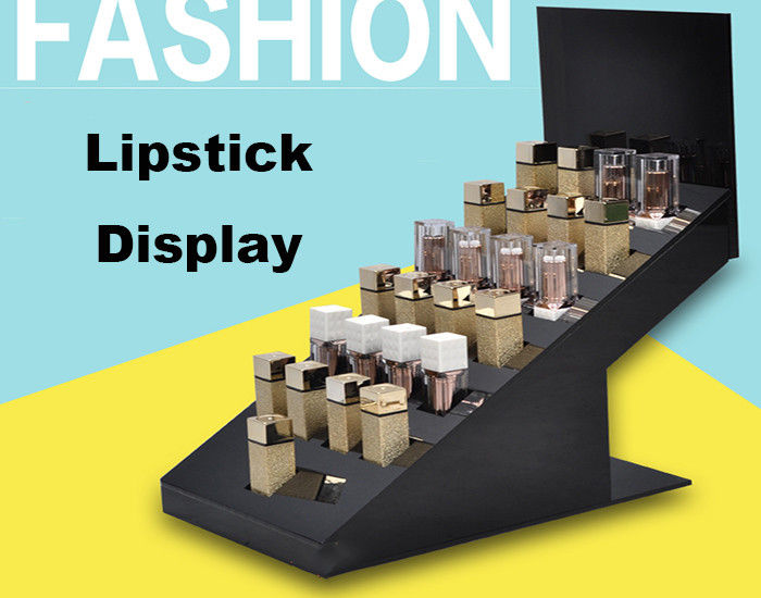 High End Retail Cosmetic Display Cases Lipstick Display Stand Eco