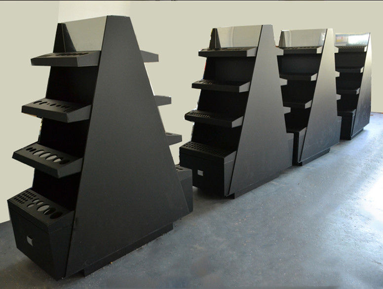 Commercial Cosmetic Display Shelves Makeup Rack Display Black Matte