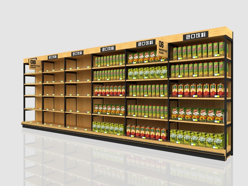 Gondola Grocery Shelving For Food, Retail Shelving Fixtures