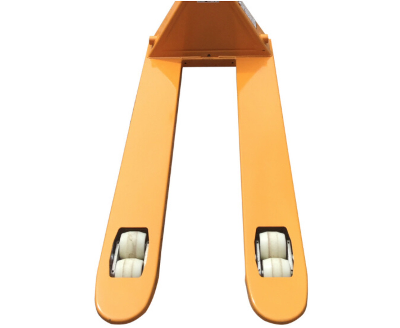 Yellow Color Hydraulic Pallet Truck / Manual Forklift Trolley For Warehouse