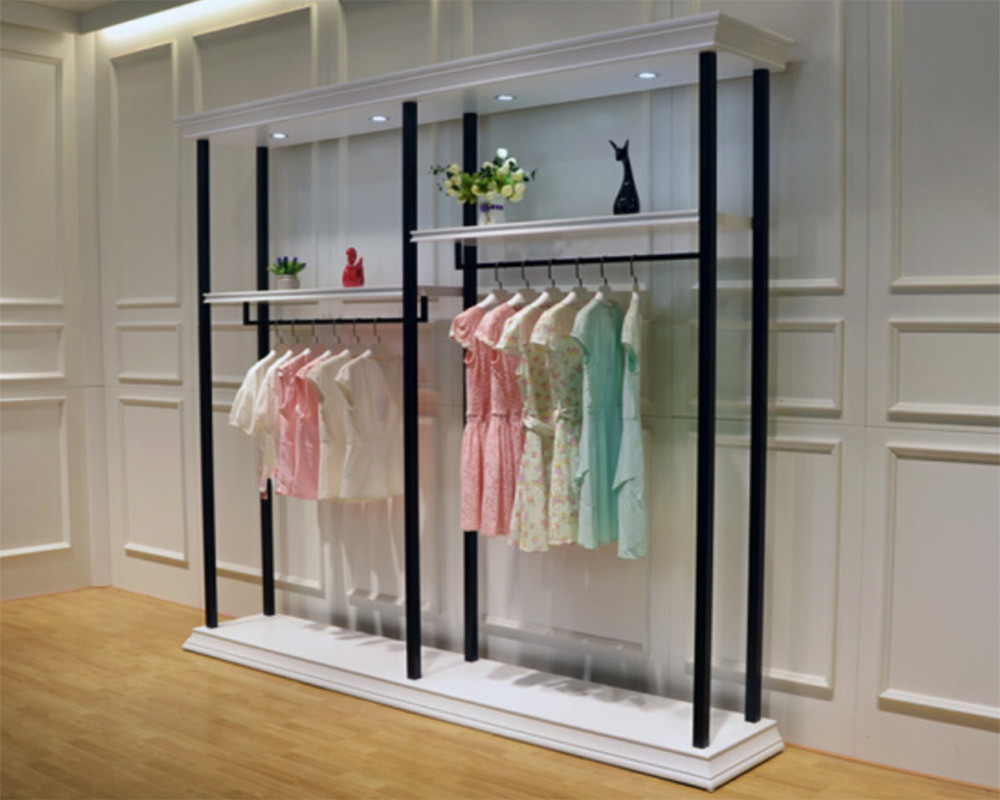 Multi Function Clothing Display Racks Cloth Display Stand For Shop 1000*300*2000mm