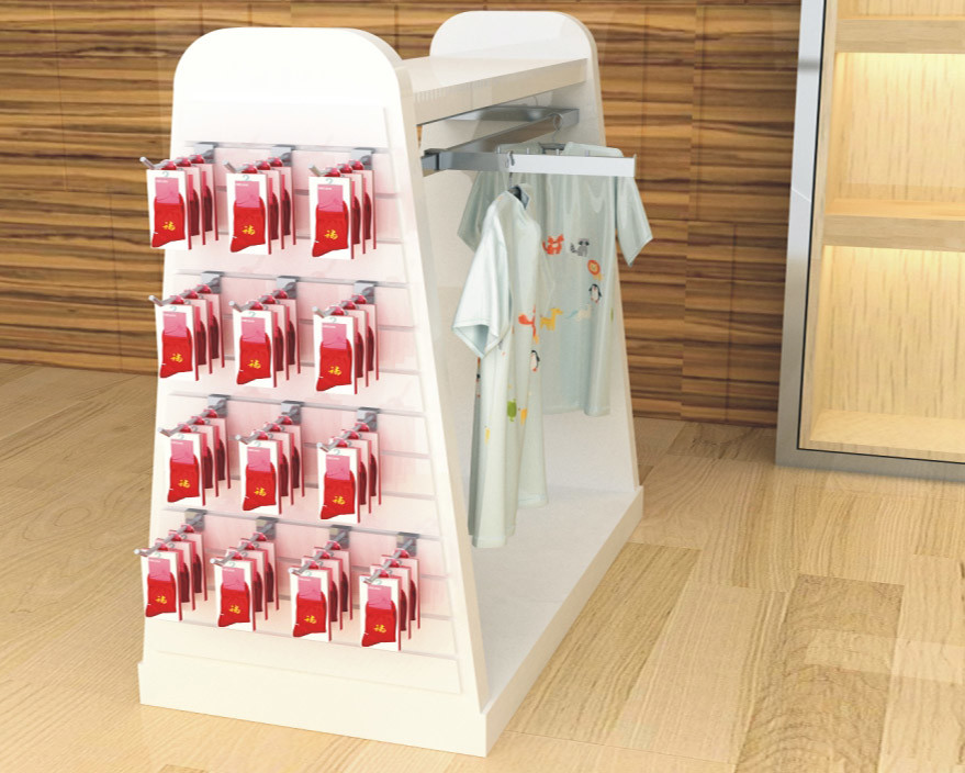 Color Printed Children'S Clothing Display Racks / Baby Clothes Display