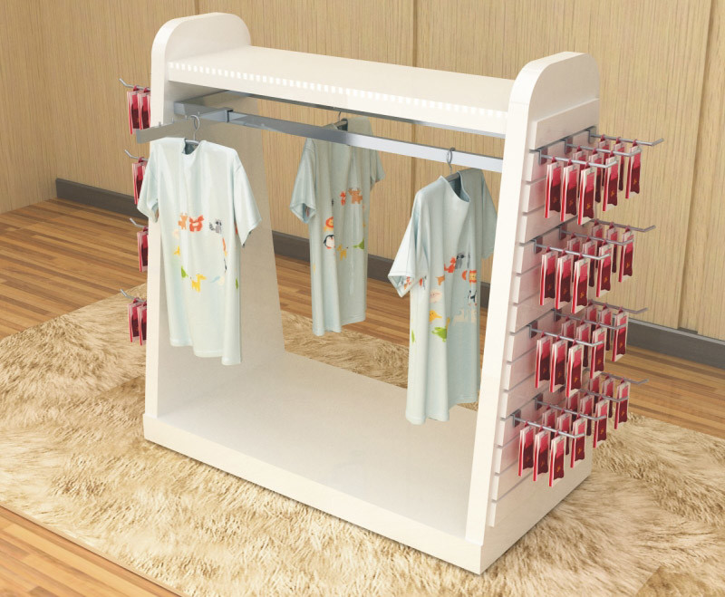 Color Printed Children'S Clothing Display Racks / Baby Clothes Display
