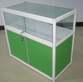 Environmental Pharmacy Display Stands / 4 Layers Lockable Glass Display Case