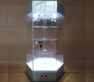 Fashionable Jewelry Display Equipment Jewelry Display Tower With Spotlight Light