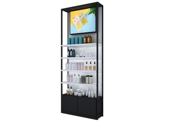Perfume Store Interior Design Cosmetic Display Shelves Double Sided Column Design