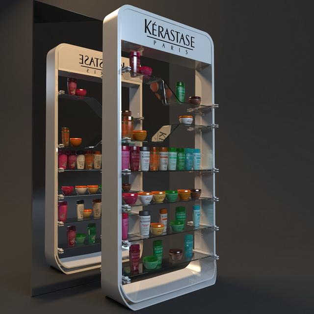 30kg Per Layer Cosmetic Display Units Cosmetic Display With ISO9001 / SGS Certificate