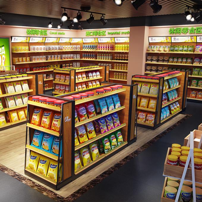 Attractive Shop Display Equipment Supermarket Display Shelving With