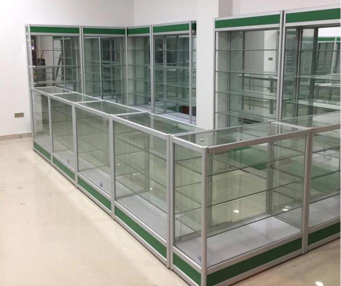 Aluminum Alloy Pharmacy Display Shelves For Medical Store Fixture Easy