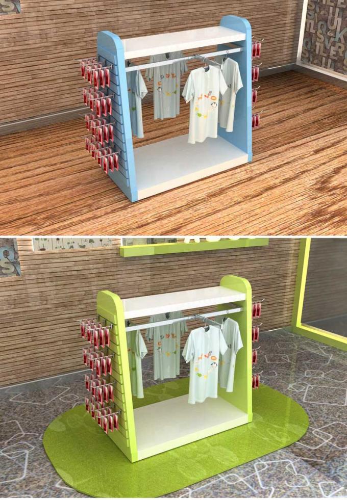 Color Printed Children'S Clothing Display Racks / Baby Clothes Display