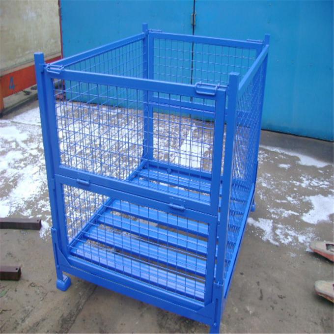 3000KG Warehouse Storage Shelves Lockable Storage Roll Wire Storage Cages